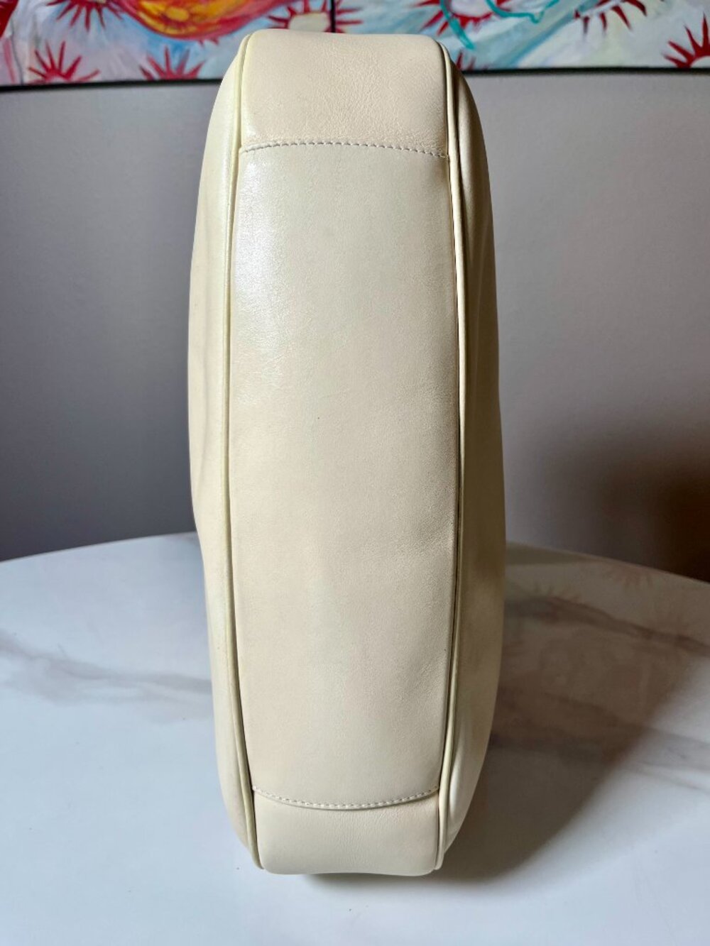 Gucci Tom Ford Vintage Y2K Bamboo Cream Calf Leather Hobo - Picture 6 of 16